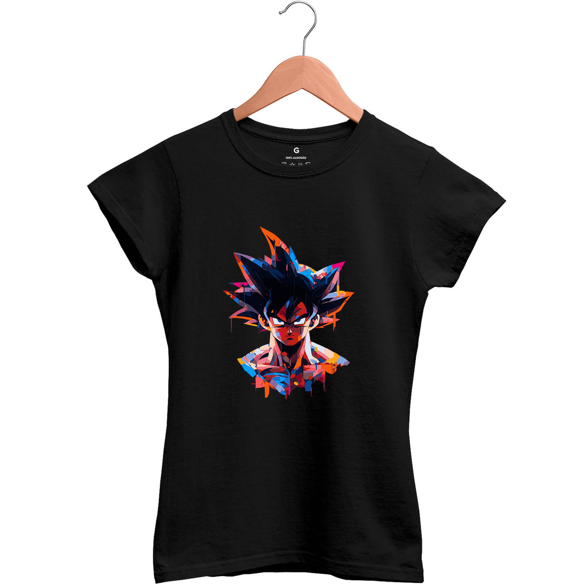 Camiseta Baby Look Feminina Saiyajin