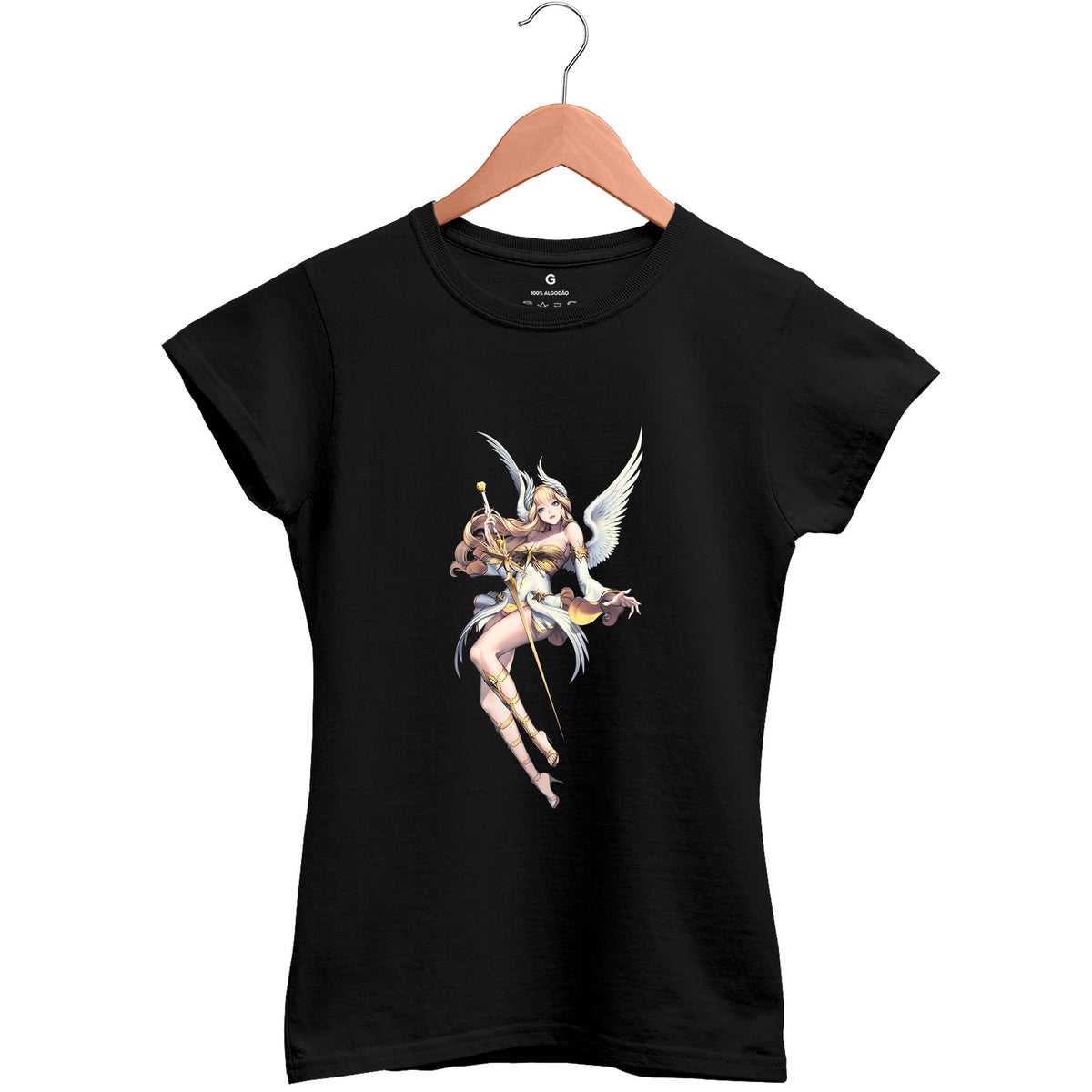 Camiseta Baby Look Feminina Angel