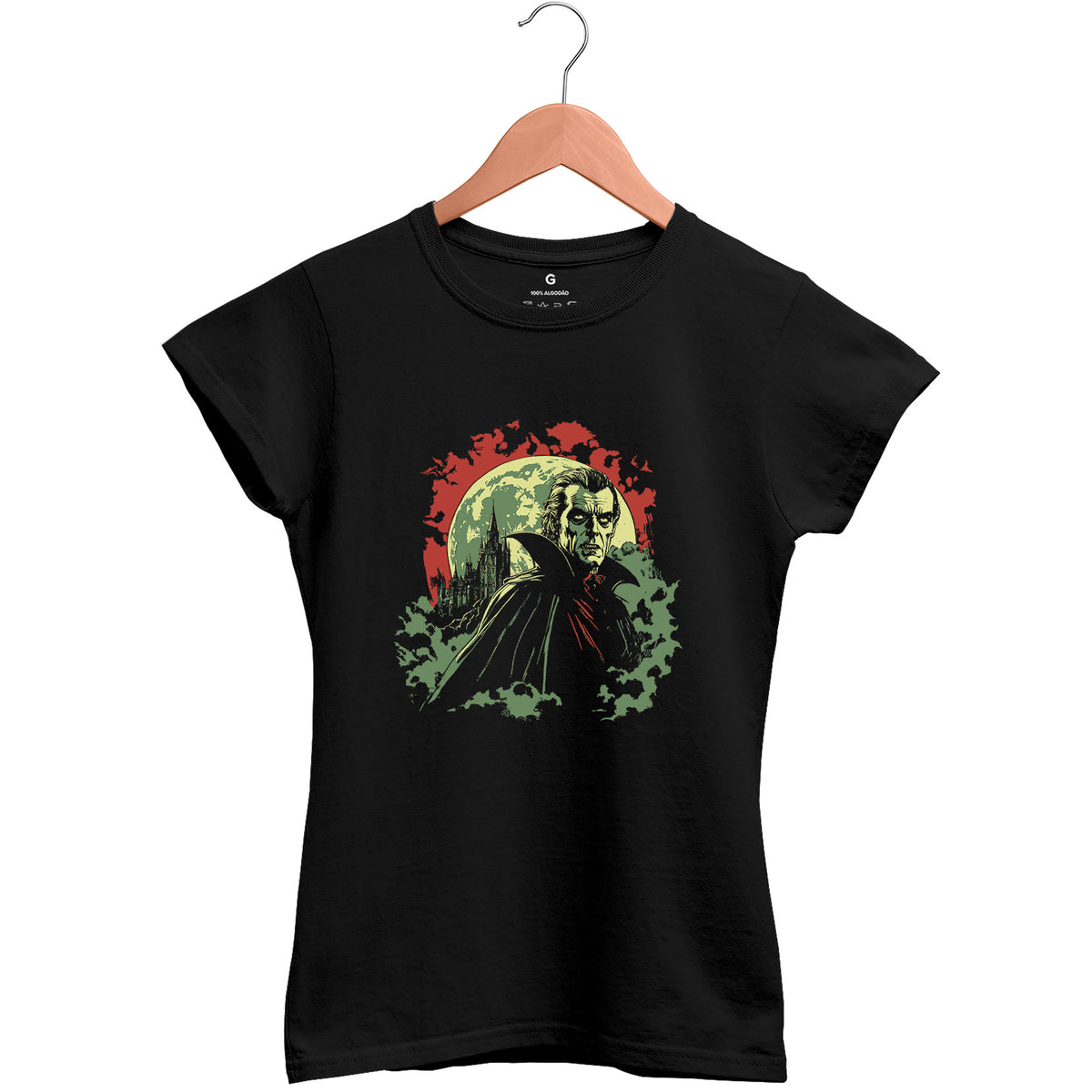 Camiseta Baby Look Feminina Dracula