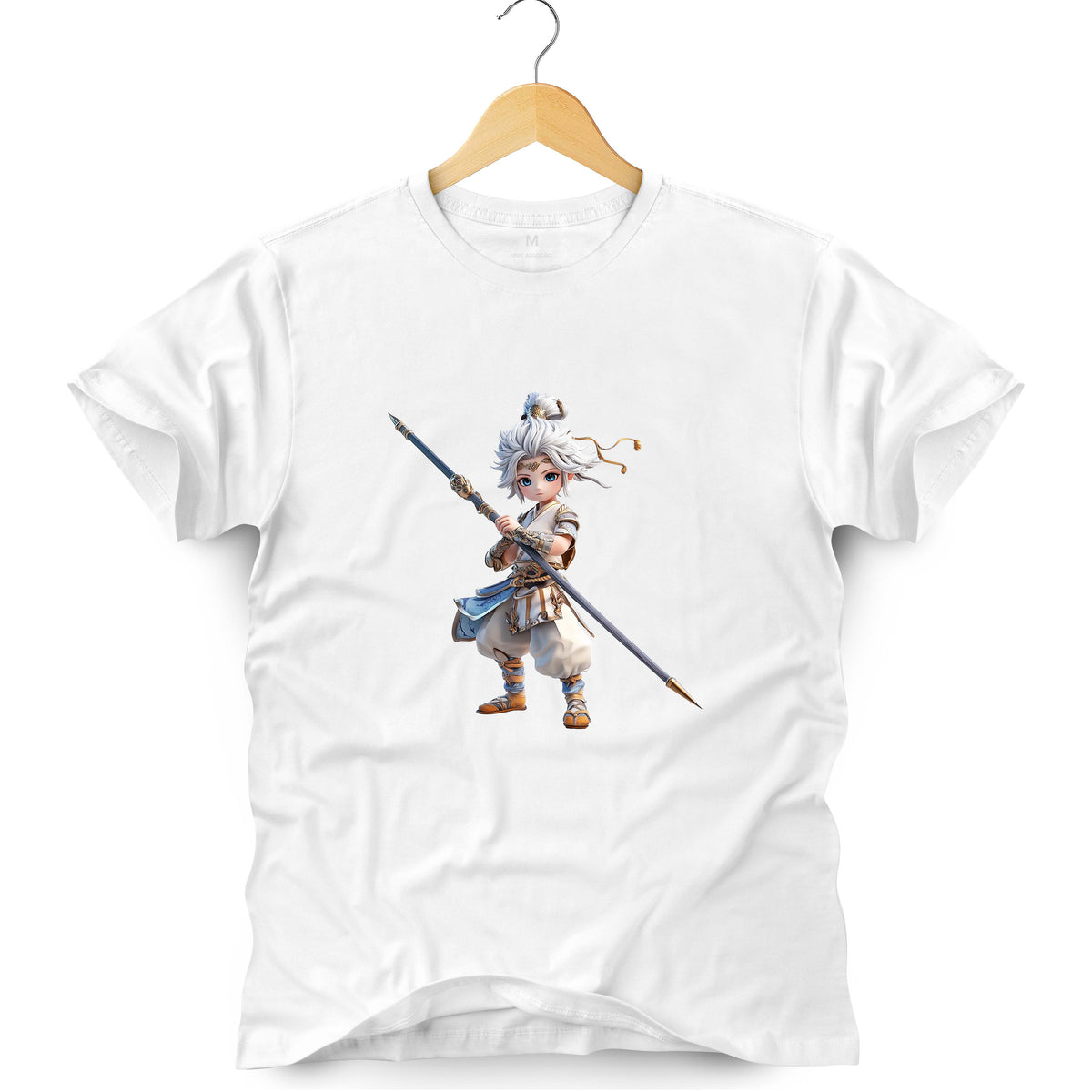 Camiseta Masculina Guerreiro Branco