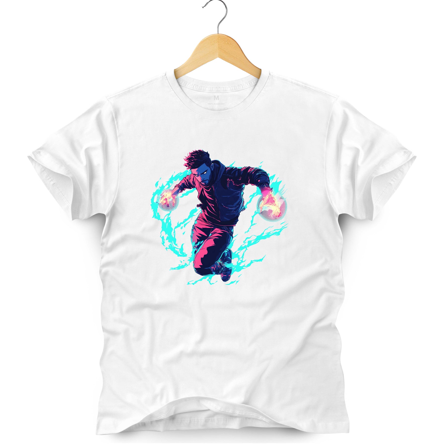 Camiseta Masculina Blue Fire