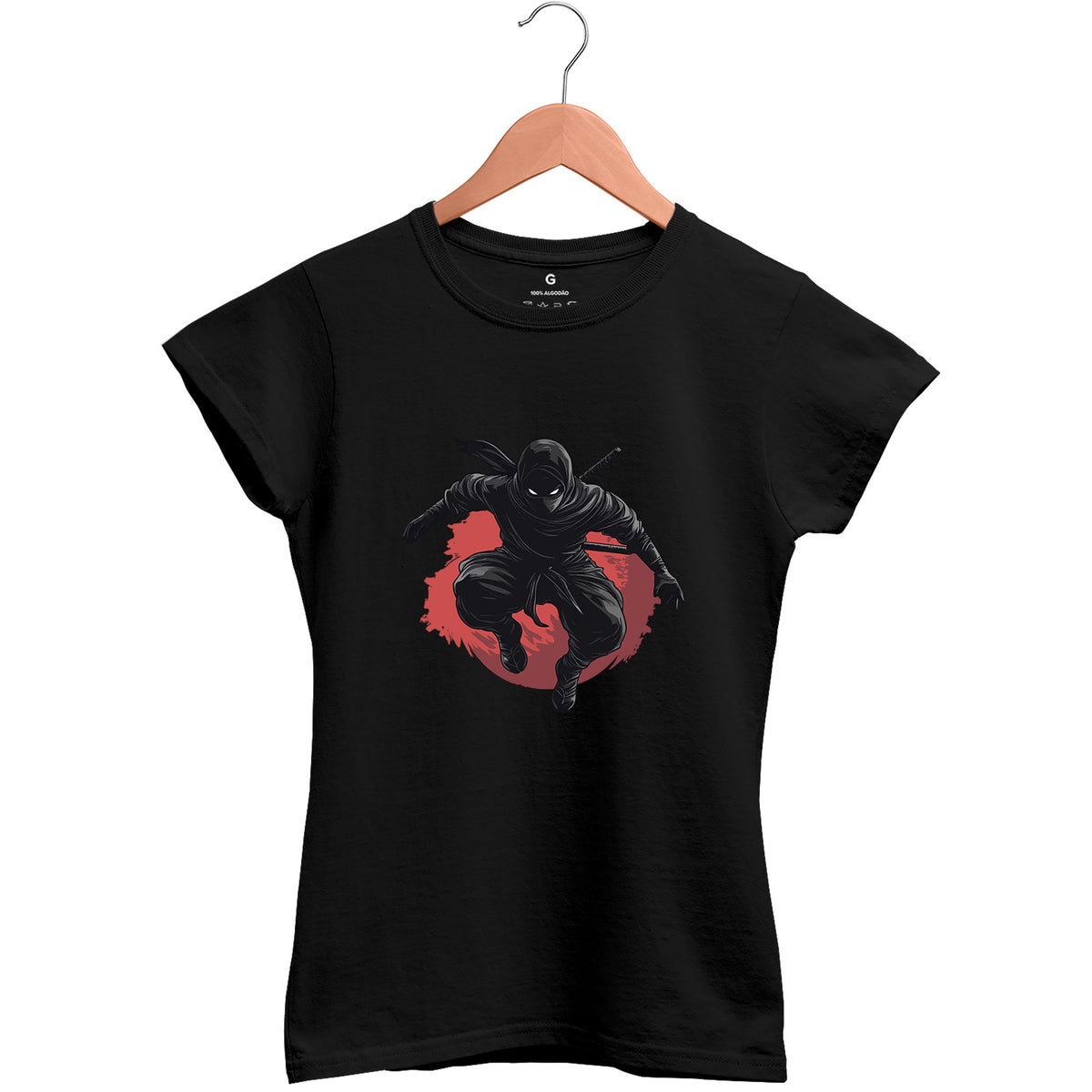 Camiseta Baby Look Feminina Ninja